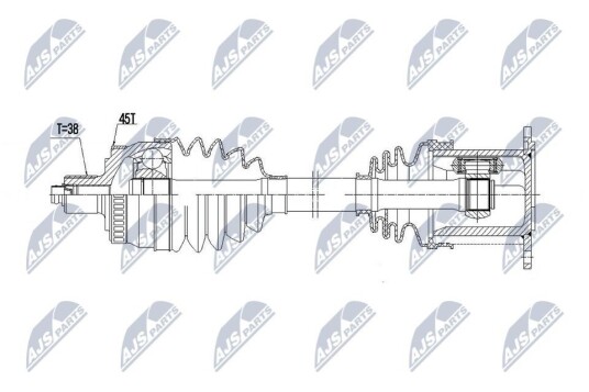 Nty Drivaksel NTY NPW AU 113 Nty Drivaksel NTY NPW AU 113