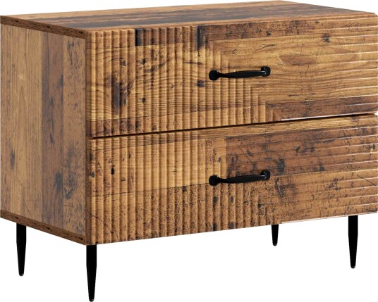  Nattbordskap Gammelt tre 62 x 34,5 x 47,5 cm Konstruert tre