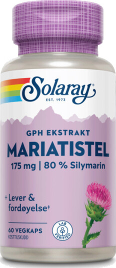 Solaray GPH mariatistel ekstrakt 60 kapsler