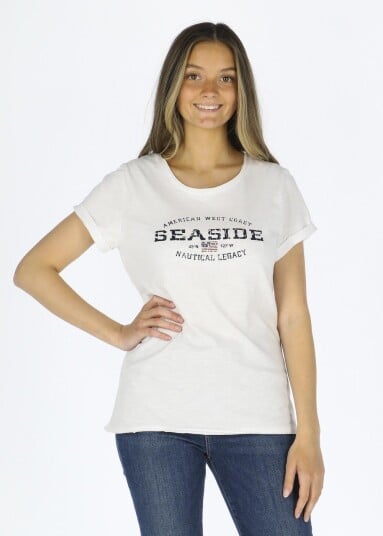 Seaside Nautical Xprnc Tee W White 48 Strandklær