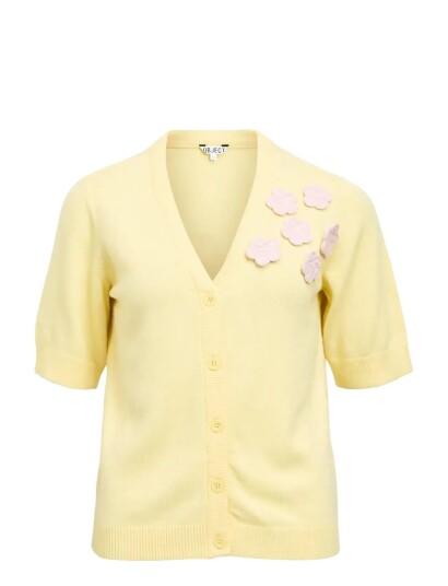 Object Objlaney S/S Re Cardigan E Ps 26 Yellow L Object Objlaney S/S Re Cardigan E Ps 26 Yellow L