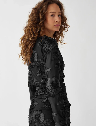Noella Lavinia L/S Dress Black XXL Noella Lavinia L/S Dress Black XXL