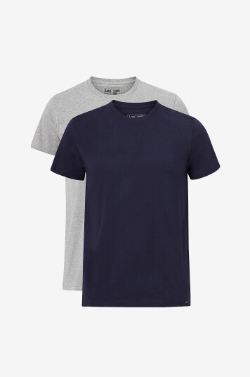 Lee - T-shirt Twin Pack Crew 2-pk - Flerfarget Lee - T-shirt Twin Pack Crew 2-pk - Flerfarget