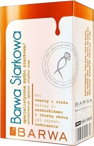 Barwa Sulfur anti-acne bar soap 100g Barwa Sulfur anti-acne bar soap 100g