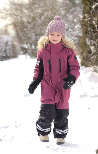 Lindberg Kids' Colden Overall 160, Dry Rose Lindberg Kids' Colden Overall 160, Dry Rose