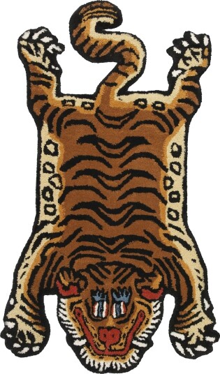 Bongusta Tiger Rug - Multi/patterned - 85X50CM