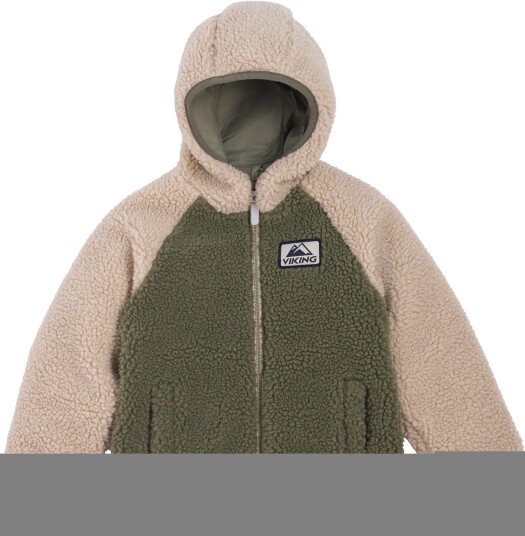 Viking Play Vendbar Fleecejakke Olive 116