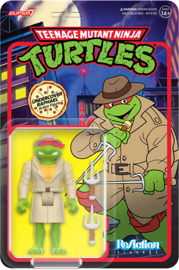 Teenage Mutant Ninja Turtles  ReAction Wv8  Undercover Raphael Cartoon