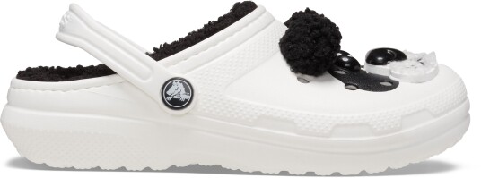 Crocs Classic Fôrede Tøfler Panda/Chalk 22-23