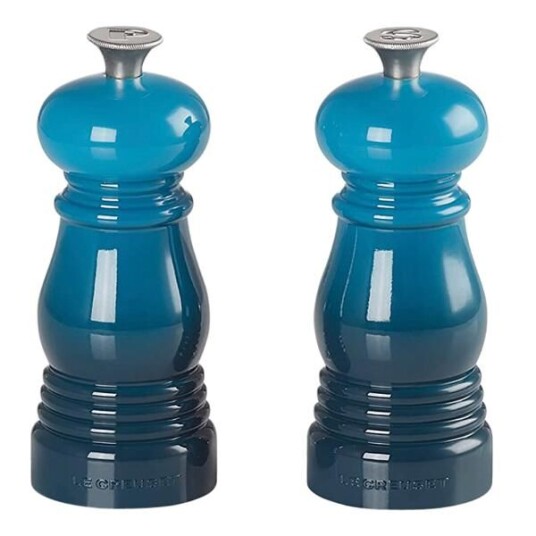 Le Creuset   Salt  og pepperkvern sett 11 cm Deep Teal