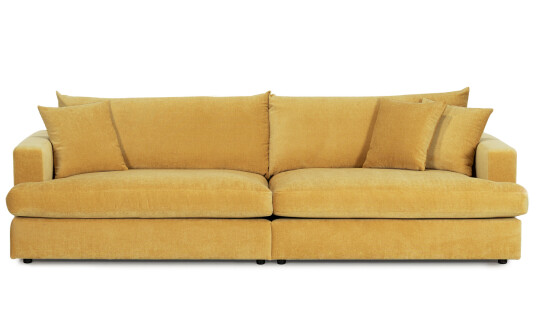 Soffadirekt BOLNUEVO 4 seters sofa Sennepsgul