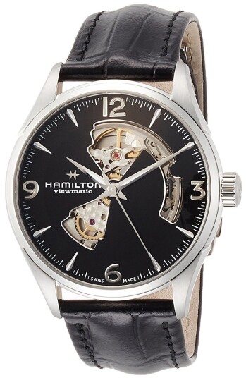 Hamilton Herreklokke H32705731 Jazzmaster Sort/Lær Ø42 mm