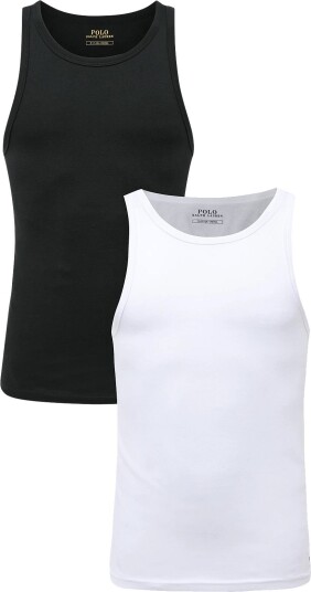 Polo Ralph Lauren Classic Fit Tank Undershirt 2 Pack Black M