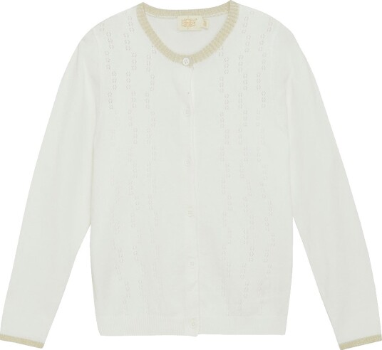 Creamie Cardigan Pointelle - Cream - 104 Creamie Cardigan Pointelle - Cream - 104
