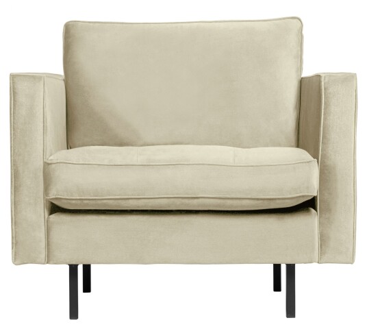 BePureHome Rodeo Classic Lenestol - Beige fløyel Unoliving