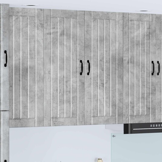 Kjøkkenskap Betonggrå 80 x 31 x 100 cm Konstruert tre Kjøkkenskap Betonggrå 80 x 31 x 100 cm Konstruert tre
