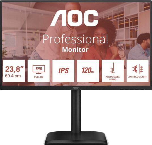 AOC 24E4U 23.8" FHD IPS Skjerm med 120Hz og Pivot AOC 24E4U 23.8" FHD IPS Skjerm med 120Hz og Pivot