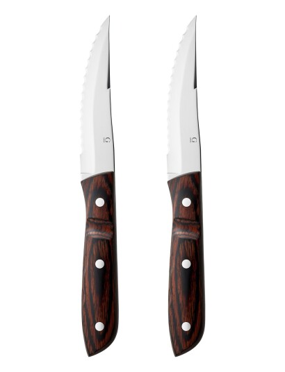 Gense Steakkniv Xl Old Farmer Classic 23,5 Cm 2 Stk. Træ/Stål Brown Gense WOOD/STEEL ONE SIZE