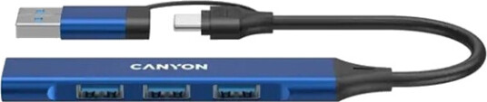 Canyon Hub Ds-02 4-I-1 Usb-A/C Blå Canyon Hub Ds-02 4-I-1 Usb-A/C Blå