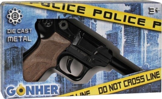 Gonher Metal Politipistol Med 8 Kuler Gonher Metal Politipistol Med 8 Kuler