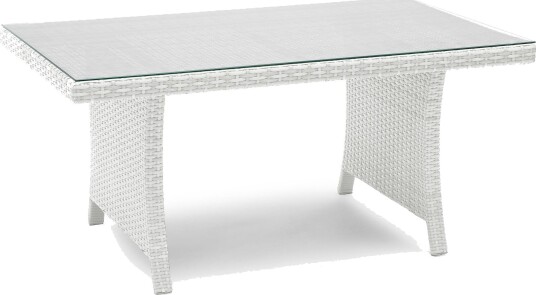 Loungebord Wisconsin Høyt 120 cm Kunstrotting/Hvit Høyt
