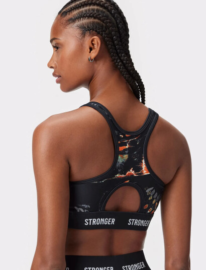 STRONGER Voodoo Sports Bra   Black   L