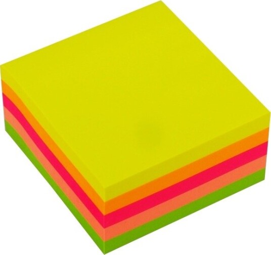 Notebook, 76X76 Mm, 5 Neon Colors