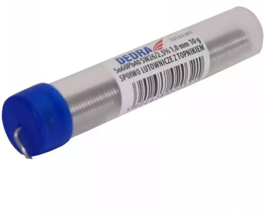 Dedra Tinn Med Flux 1,0 mm 10 g Sn60Pb40