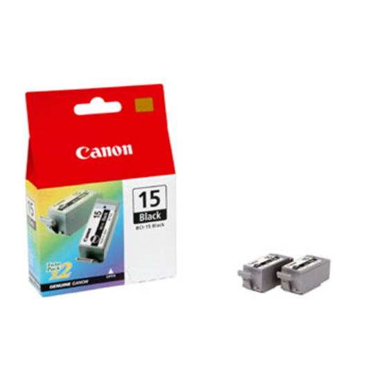 Canon BCI-15BK Black 2-p - 8190A002 Canon BCI-15BK Black 2-p - 8190A002