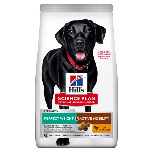 Hill'S Science Plan Adult Perfect Weight & Active Mobility Large Kylling 2 X 12 kg