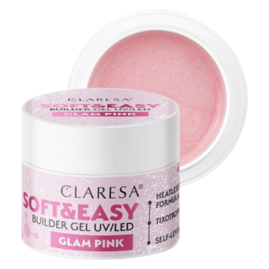 Claresa Soft & Easy Builder Gel Glam Pink 12g