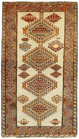 Håndknyttet. Opphav: Persia Kashghai Teppe 107x190