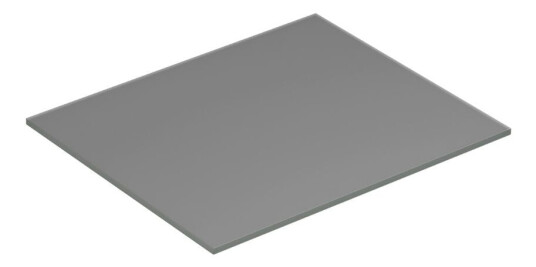 Dansani Calidris Form Topplate B40-232xh1xd50cm Lys grå Matt / 60cm