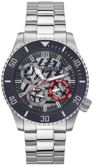 Guess Herreklokke GW0488G1 Axle Blå/Stål Ø45 mm