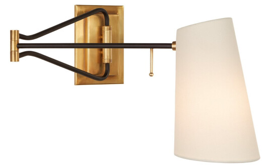 Keil vägglampa antik mässing/svart Keil vägglampa antik mässing/svart