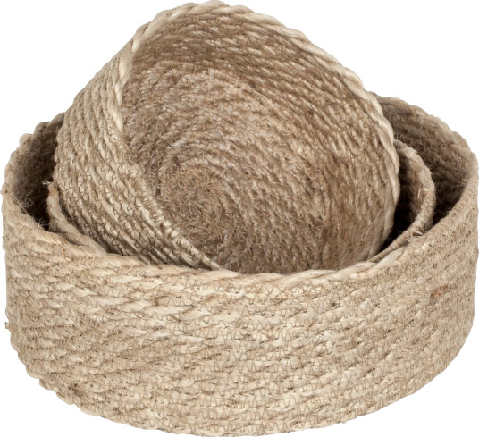 Dixie Twisted brødkurv 3 pakning Natur grå Dixie Twisted brødkurv 3 pakning Natur grå