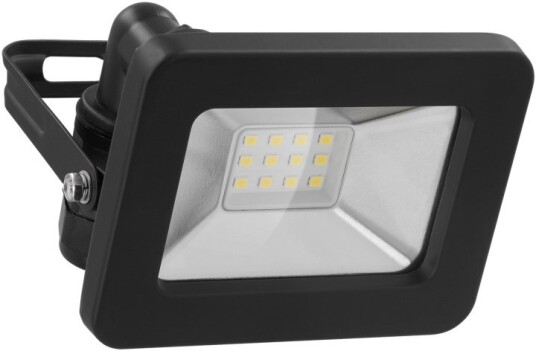 Goobay LED-strålkastare för utomhusbruk, 10 W med 850 lm, neutralt vitt ljus (4000 K) och M16 kabelgenomföring, lämplig för utomhusbruk (IP65)