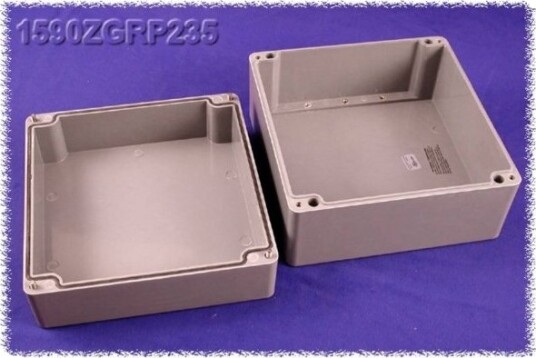 Hammond Electronics 1590ZGRP235 255 × 250 × 160 mm Polyester Grå Kabinett