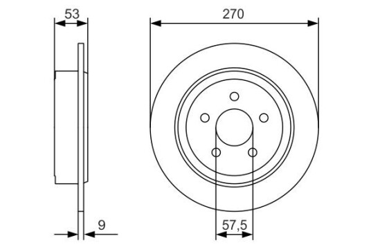 Bremseskive BOSCH 0 986 479 A79 Bremseskive BOSCH 0 986 479 A79