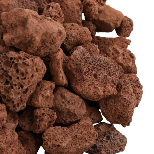 Vidaxl Lavasteiner 10 kg Rød 1-2 cm