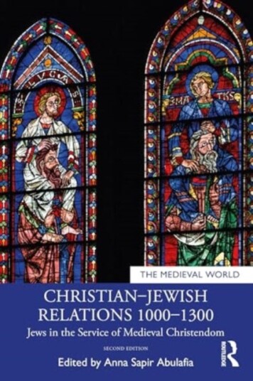 Christian¿Jewish Relations 1000¿1300