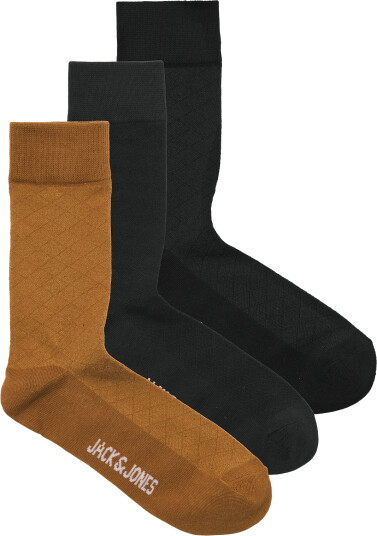 Jack & Jones Jackaiden Solid Socks 3 Pack Black ONE SIZE