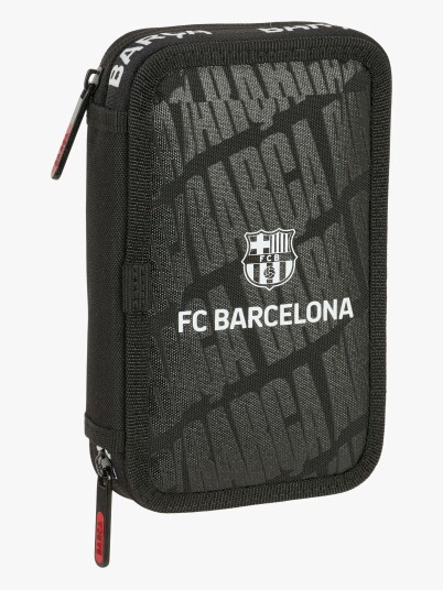 F.c.barcelona Fylt Dobbeltpennal 29 Deler Svart