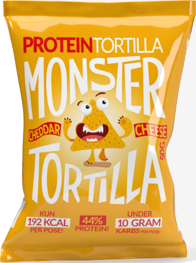 Monster Tortilla Cheddar Chips 50g Monster Tortilla Cheddar Chips 50g