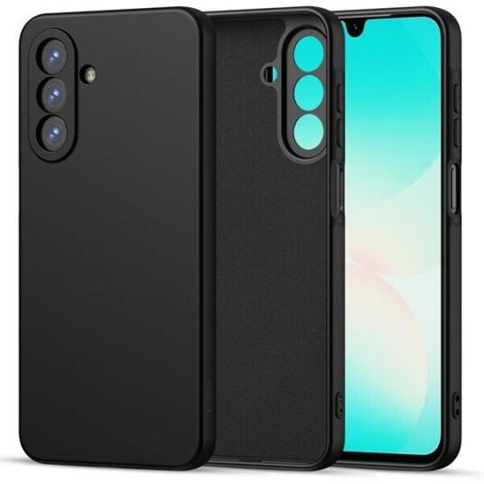 Tech-Protect Silikondeksel til Samsung Galaxy A26 (5G) - Elegant Svart