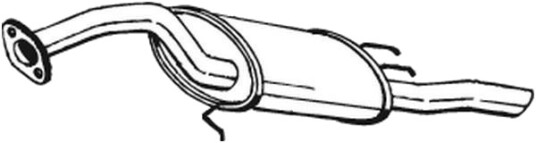 Bakre eksospotte BOSAL 228-897 Bakre eksospotte BOSAL 228-897