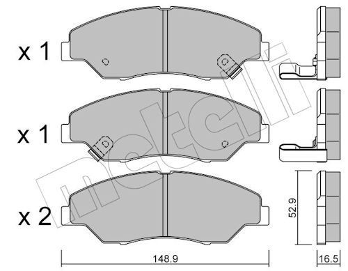 Bremseklosser METELLI 22 0376 0
