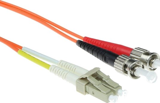 ACT 3 m LSZH Multimode 50/125 OM2 Fiberkabel Duplex Med LC Og ST Kontakter