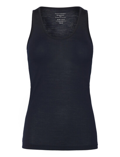 Panos Emporio Wool/Tencel Tanktop Navy S