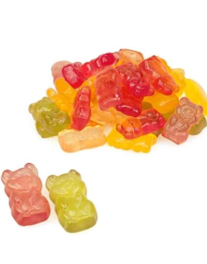 1 kg De Bron Sugarfree Jelly Bears Pose med SUKKERFRI Vingummibjørner